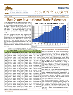 Apr 2013 &ndash; International Trade - National University System Institute