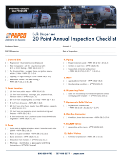 LP-Dispenser Inspection Checklist