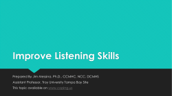Improve Listening Skills