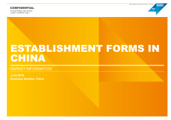 establishment forms in china