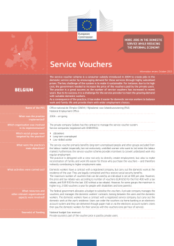 Service Vouchers