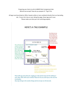 Preparing your items to sell at LMNOP Kids Consignment Sale What