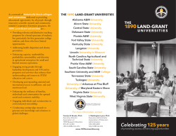 The 1890 Land-Grant Universities Brochure