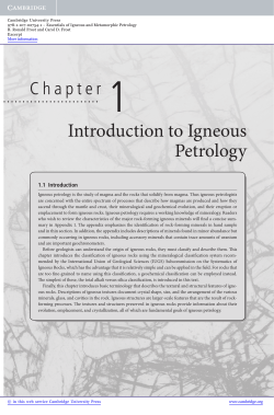 Introduction to Igneous Petrology - Beck-Shop