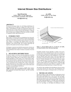 Internet Stream Size Distributions