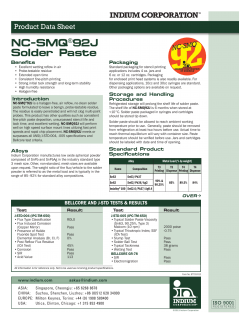 NC-SMQ 92J Solder Paste 97703 R12