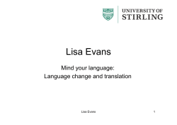 Mind your Language handout