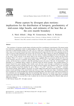 Plume capture by divergent plate motions