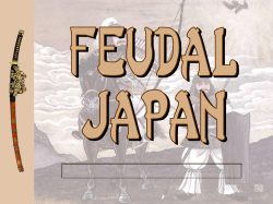 Feudal Japan v. Feudal Europe