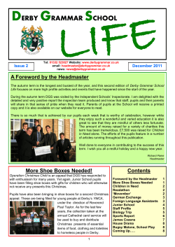 Issue 2 - Derby Grammar School