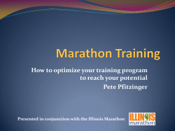 Marathon Training