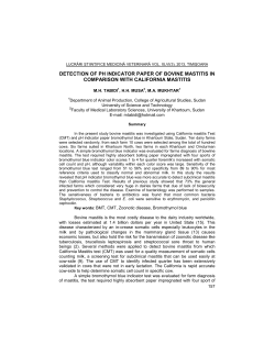 detection of ph indicator paper of bovine mastitis in comparison with