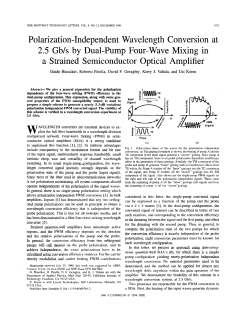Polarization-Independent Wavelength Conversion at 2.5 Gb/s by