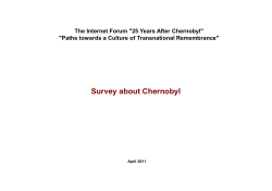 Survey about Chernobyl