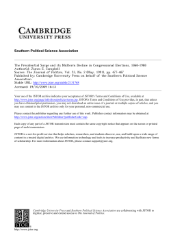 The Presidential Surge and its Midterm Decline in