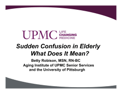 Sudden Confusion in Elderly What Does It Mean?