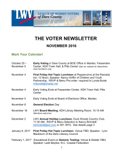 November 2016 - League of Women Voters of Dare County