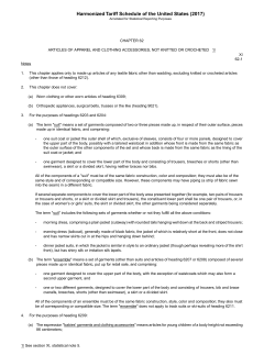 Harmonized Tariff Schedule of the United States (2017)