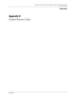 cultural resources study in support of the clovis