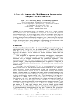 A Generative Approach for Multi-Document - ICMC