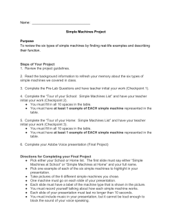 Name:аа_______________________________ Simple Machines
