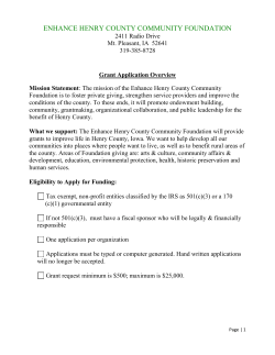 enhance henry county community foundation