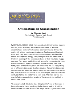 Anticipating an Assassination