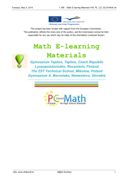 Math E-learning