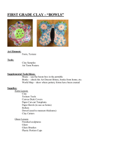 first grade clay - &ldquo;bowls&rdquo;