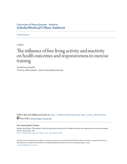 The influence of free-living activity and inactivity on health outcomes