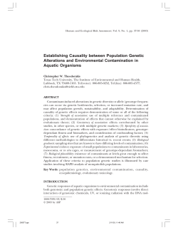 Hum. Ecol. Risk Assess. 9