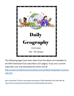 Daily-Geography - Christian Homeschool Hub