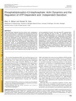 Phosphatidylinositol-4,5-bisphosphate: Actin Dynamics and the