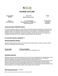Course Outline - Mercer County Community College