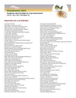 Attendees - Phytobiomes
