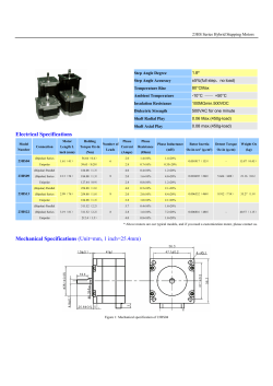 Electrical Specifications Mechanical Specifications (Unit=mm, 1 inch