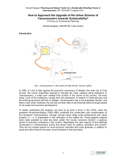 How to Approach the Upgrade of the Urban Scheme