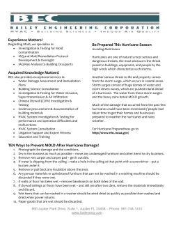 Experience Matters! Acquired Knowledge Matters! Be Prepared This