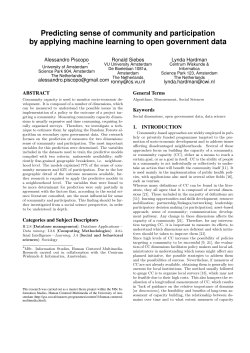 Predicting sense of community and participation