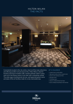 HILTON MILAN THE FACTS