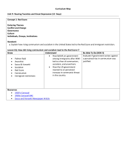 Curriculum Map Unit 9- Roaring Twenties and Great Depression (12