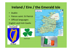 Ireland / Eire / the Emerald Isle