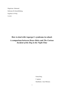 How to deal with Asperger`s syndrome in school