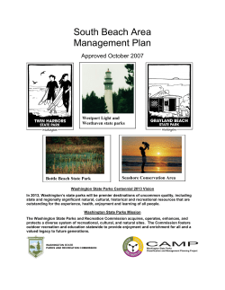 Land-use plans - Washington State Parks and Recreation Commission