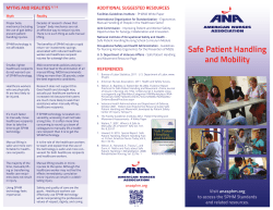 Safe Patient Handling and Mobility