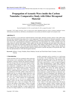 Propagation of Acoustic Wave inside the Carbon Nanotube