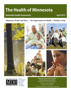The Health of Minnesota - Minnesota Department of Health