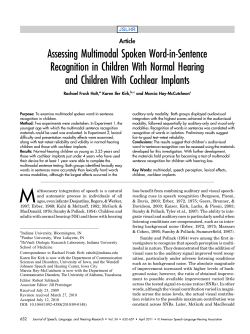 Assessing Multimodal Spoken Word-in