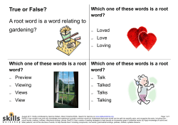 Root word card game