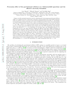 Precession effect of the gravitational self